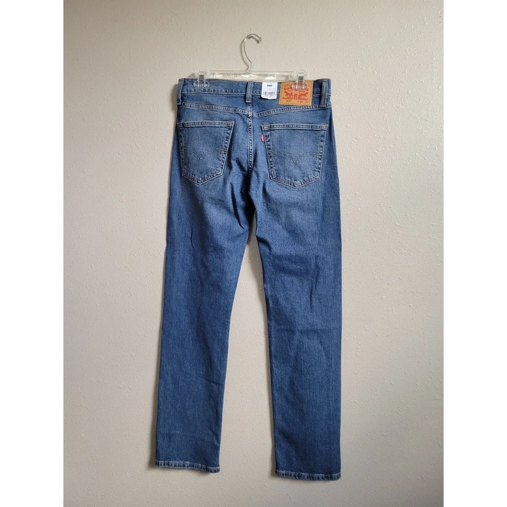 Levis‎ 514 Jeans Mens 30x32 Blue Denim Straight Stretch Leg Flex Eco Performance